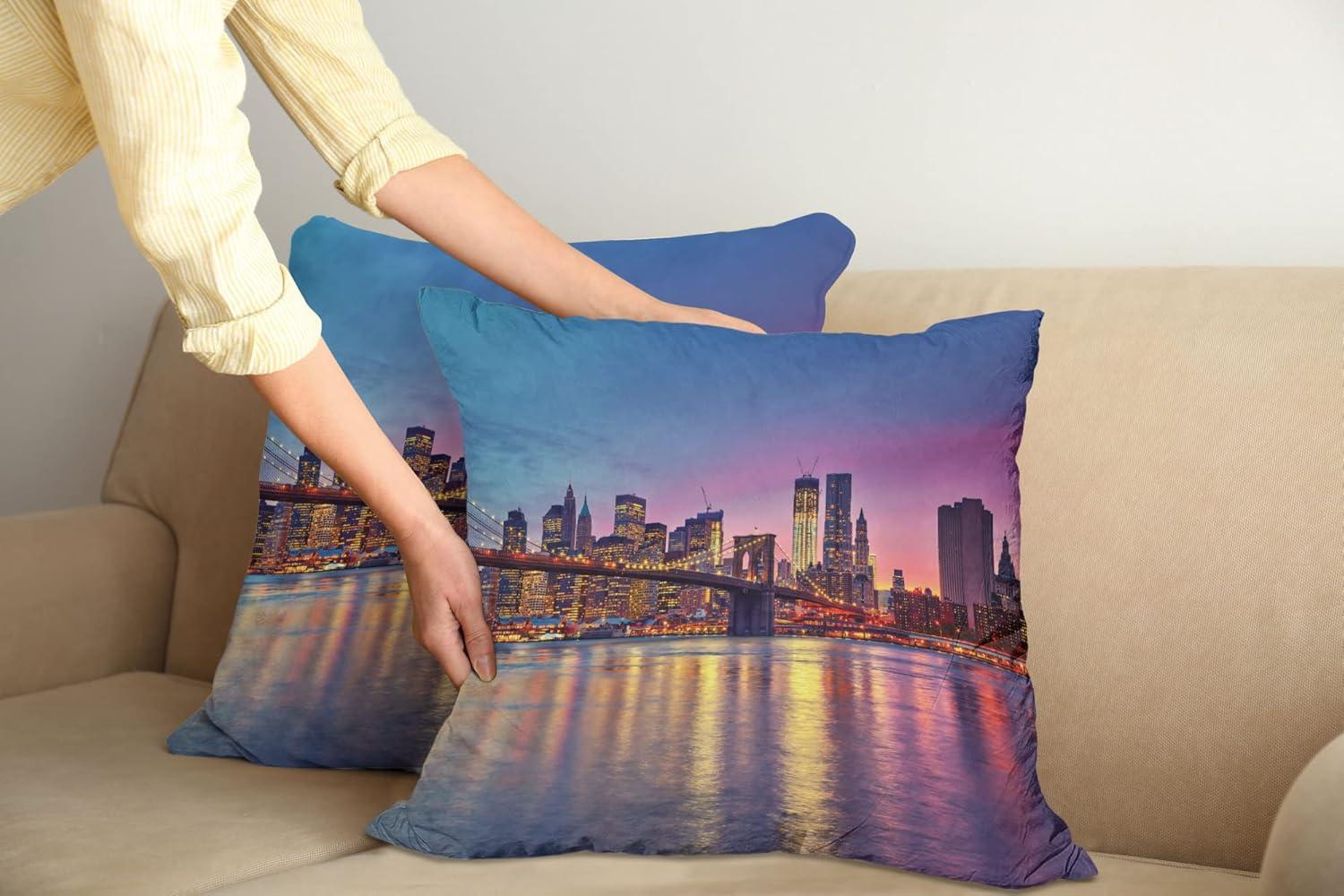 imageAmbesonne Western Decorative Throw Pillow Case Pack of 2 Traditional Rodeo Cowboy Hat and Cowgirl Boots Retro Grunge Background Art Photo Couch Bedroom Living Room Cushion Cover 20 Brown BlackBlue Purple