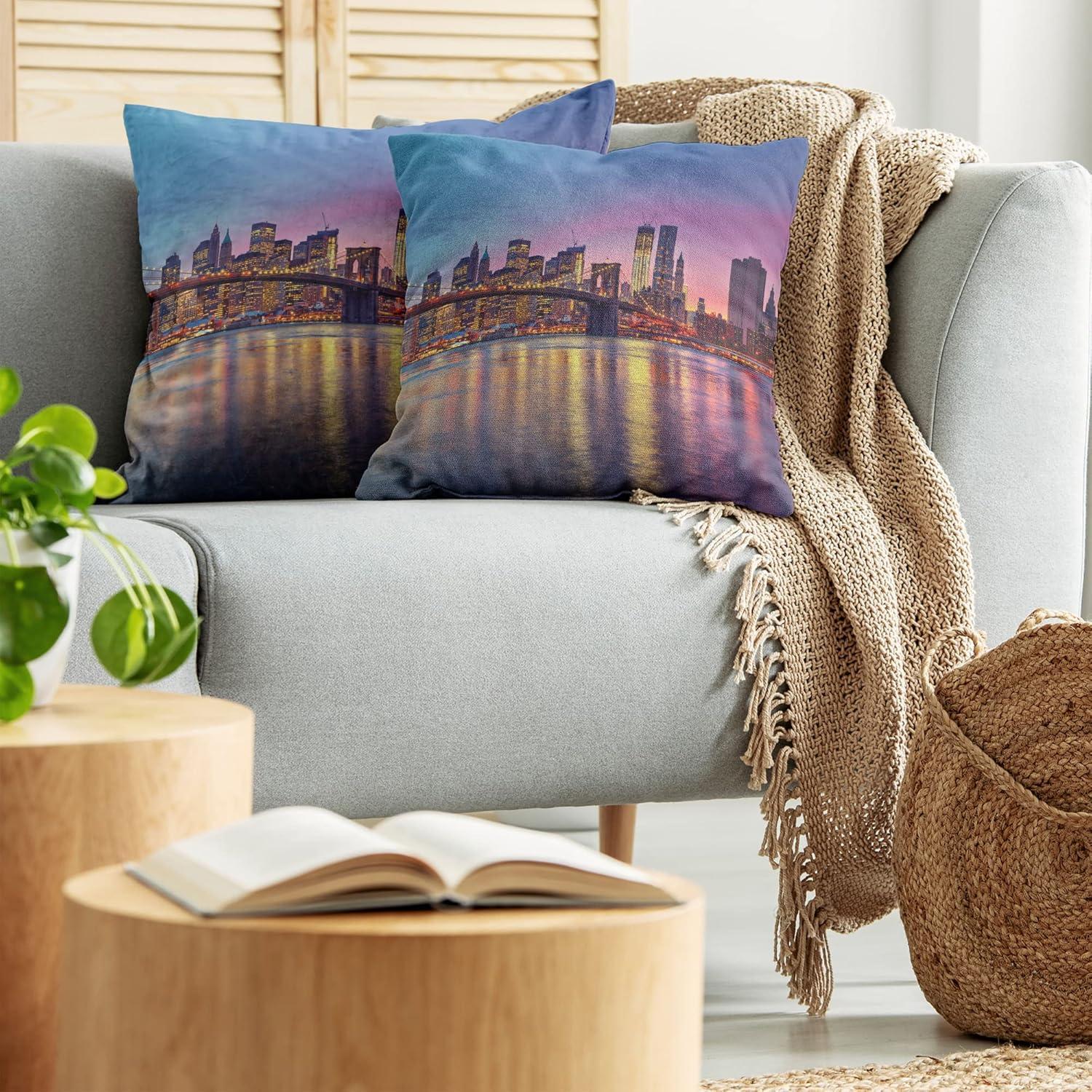 imageAmbesonne Western Decorative Throw Pillow Case Pack of 2 Traditional Rodeo Cowboy Hat and Cowgirl Boots Retro Grunge Background Art Photo Couch Bedroom Living Room Cushion Cover 20 Brown BlackBlue Purple