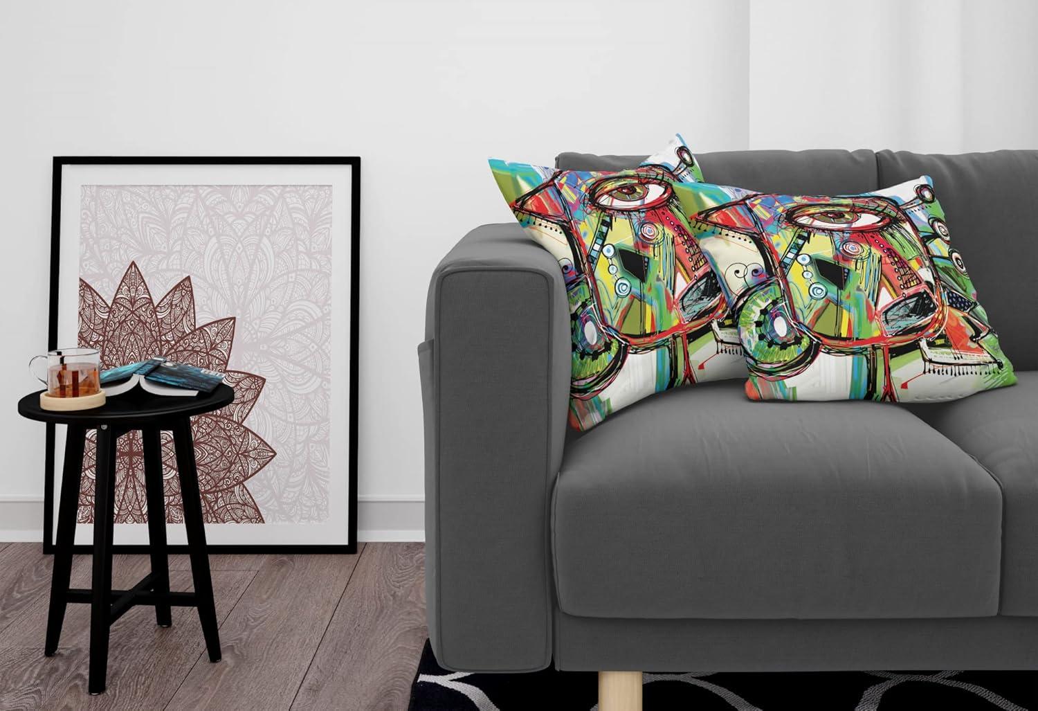 imageAmbesonne Western Decorative Throw Pillow Case Pack of 2 Traditional Rodeo Cowboy Hat and Cowgirl Boots Retro Grunge Background Art Photo Couch Bedroom Living Room Cushion Cover 20 Brown BlackGreen Coral