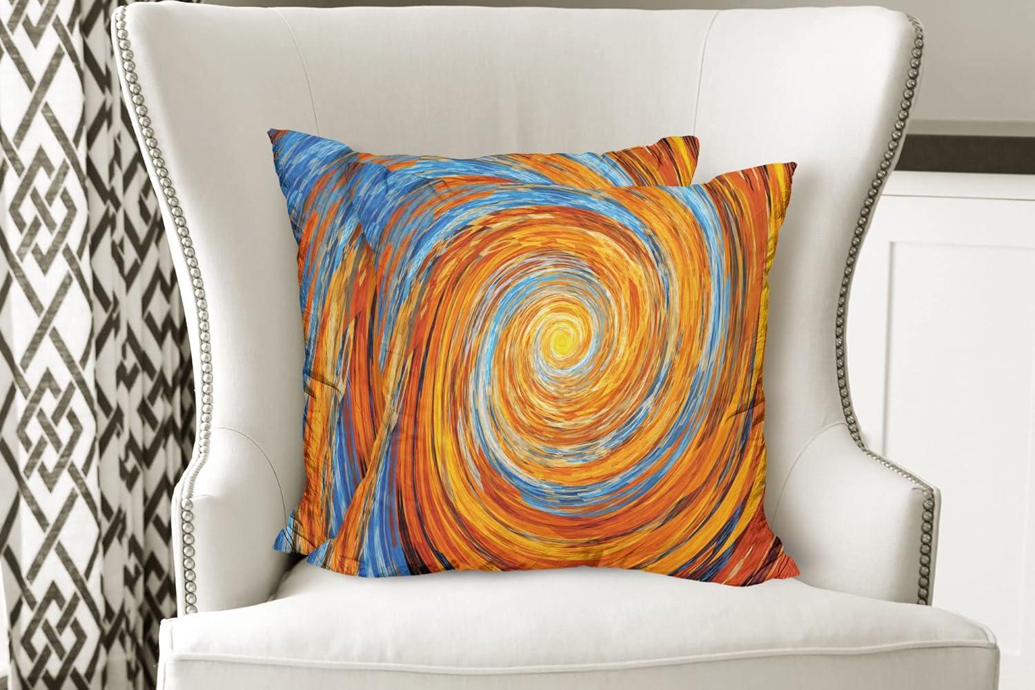 imageAmbesonne Western Decorative Throw Pillow Case Pack of 2 Traditional Rodeo Cowboy Hat and Cowgirl Boots Retro Grunge Background Art Photo Couch Bedroom Living Room Cushion Cover 20 Brown BlackBlue Orange