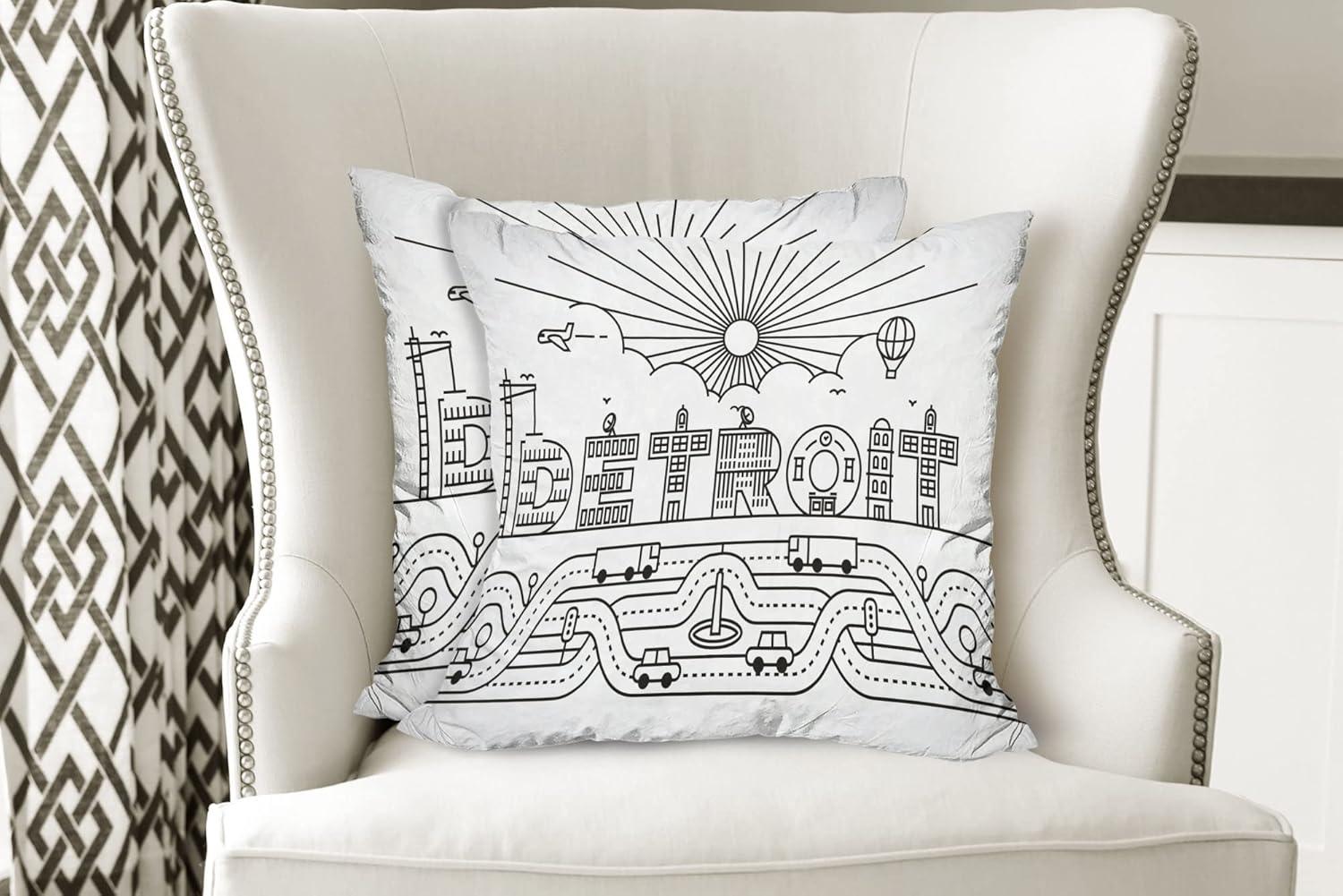 imageAmbesonne Western Decorative Throw Pillow Case Pack of 2 Traditional Rodeo Cowboy Hat and Cowgirl Boots Retro Grunge Background Art Photo Couch Bedroom Living Room Cushion Cover 20 Brown BlackBlack White