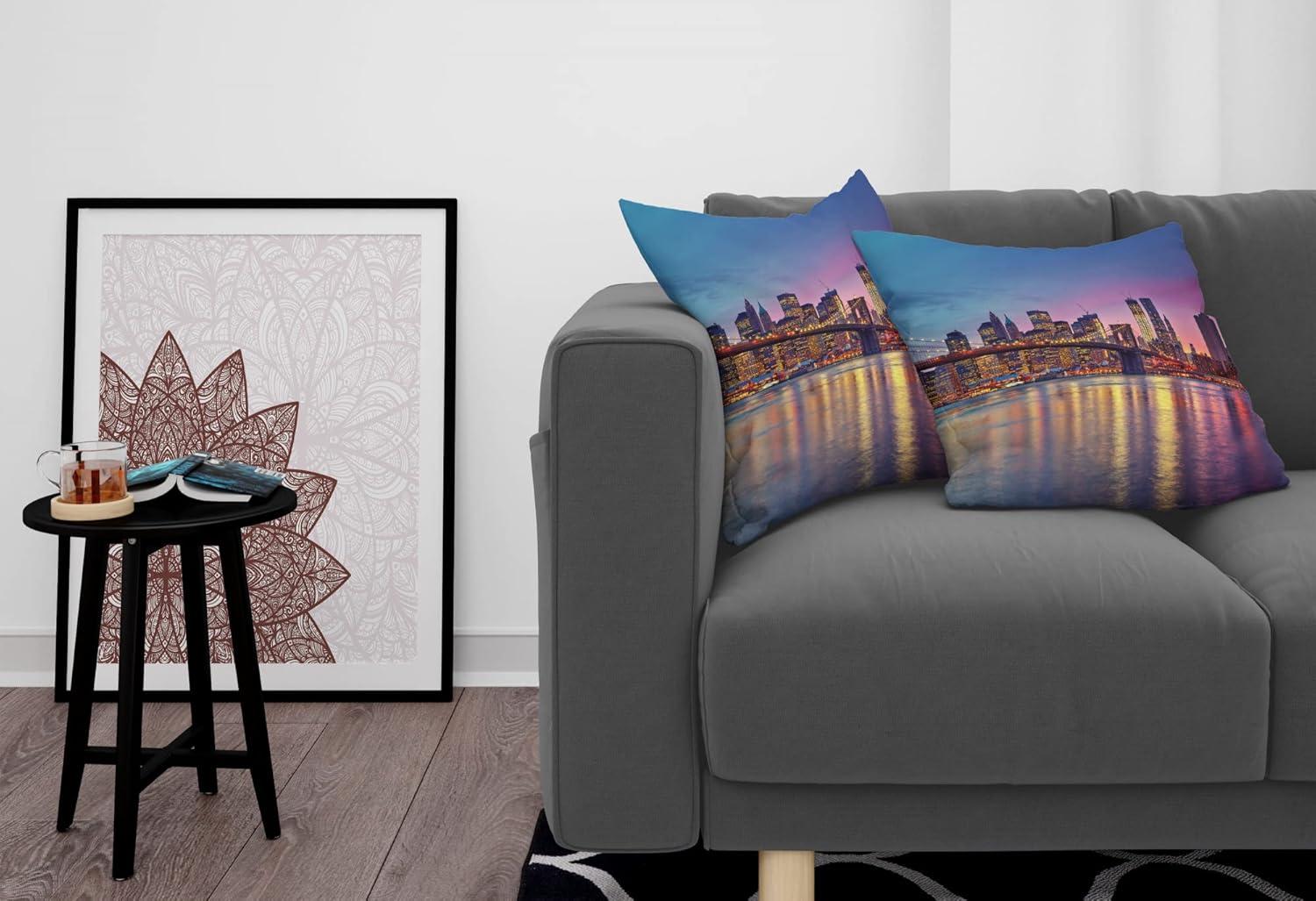 imageAmbesonne Western Decorative Throw Pillow Case Pack of 2 Traditional Rodeo Cowboy Hat and Cowgirl Boots Retro Grunge Background Art Photo Couch Bedroom Living Room Cushion Cover 20 Brown BlackBlue Purple