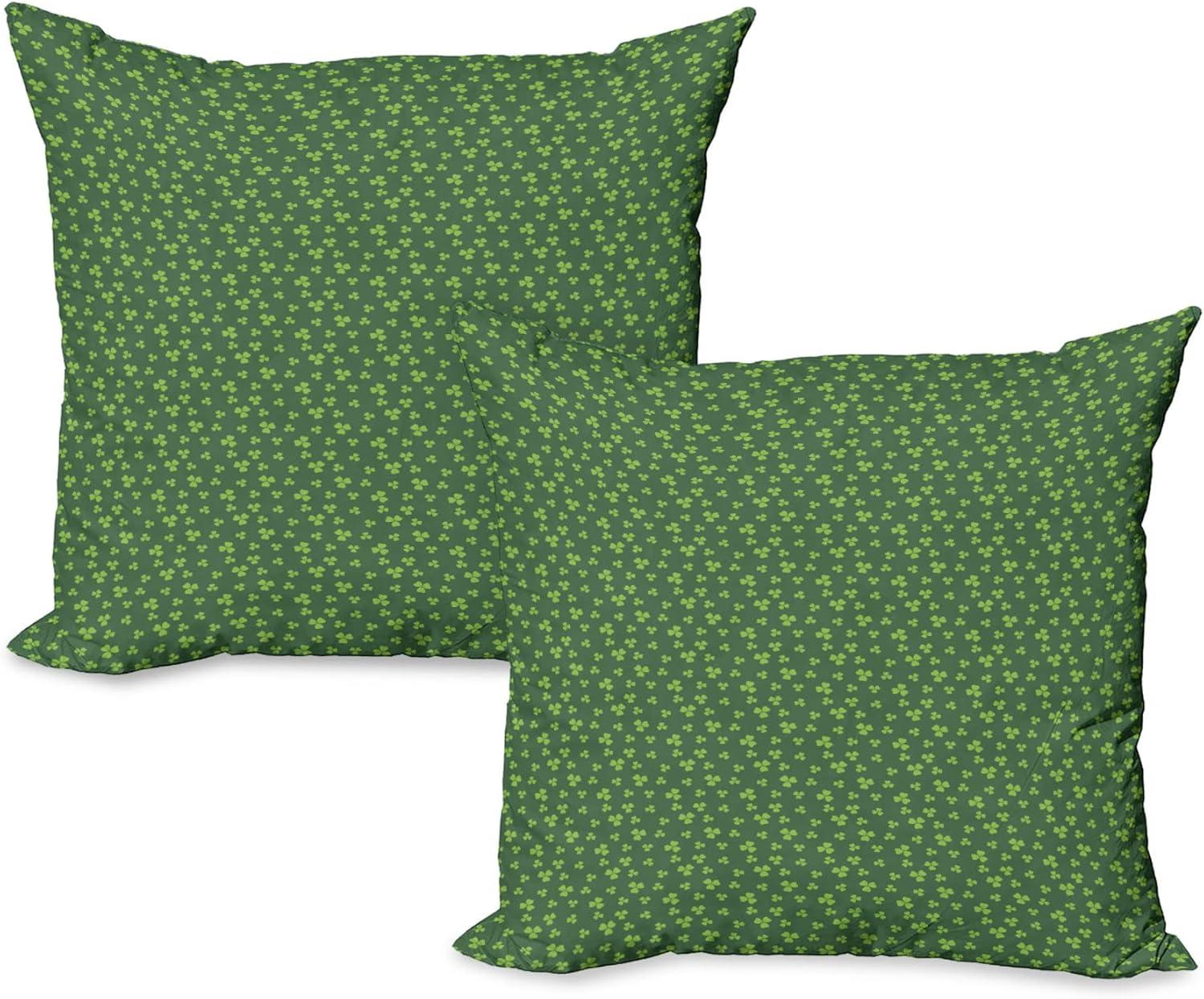 imageAmbesonne Western Decorative Throw Pillow Case Pack of 2 Traditional Rodeo Cowboy Hat and Cowgirl Boots Retro Grunge Background Art Photo Couch Bedroom Living Room Cushion Cover 20 Brown BlackFern Green