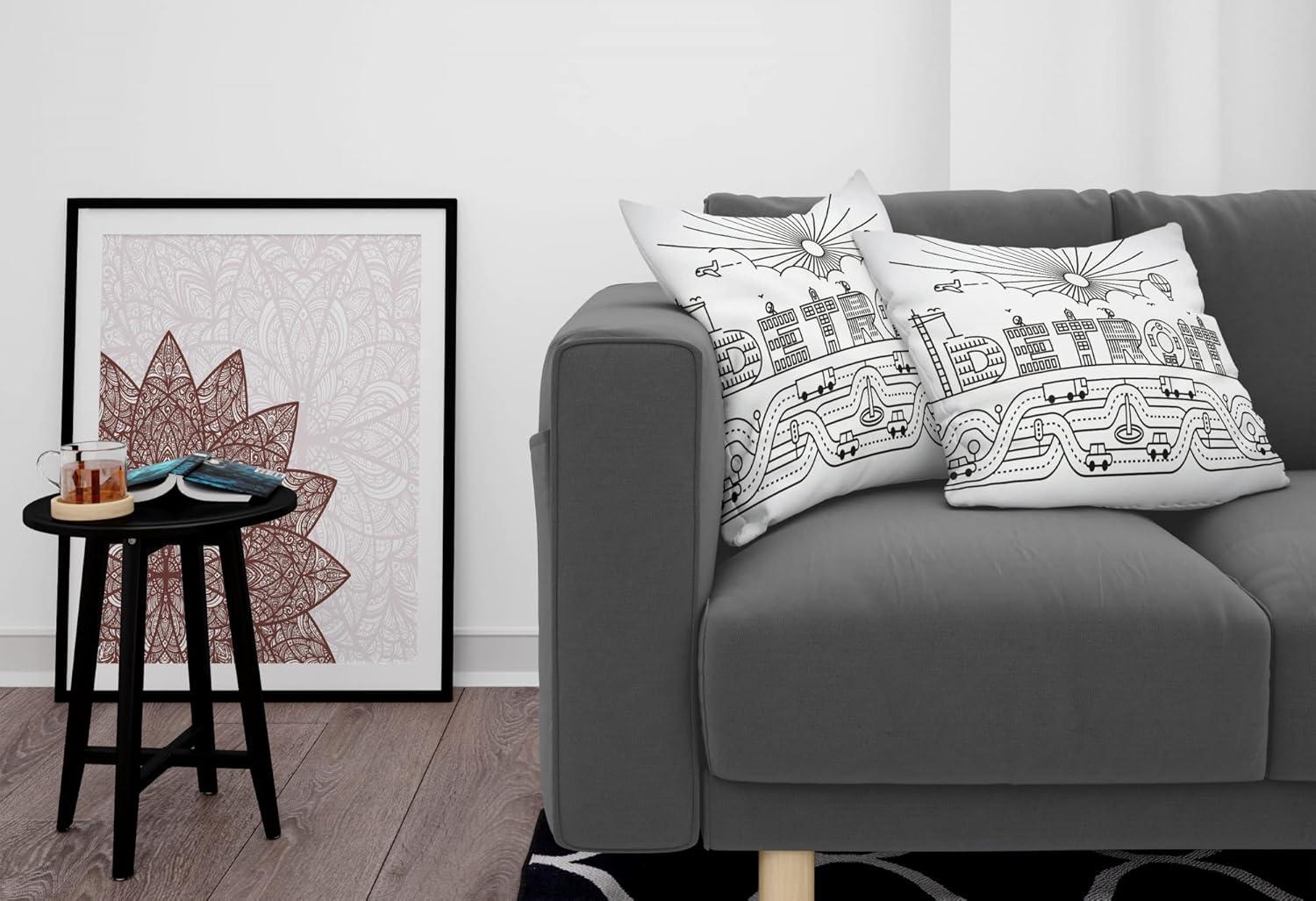 imageAmbesonne Western Decorative Throw Pillow Case Pack of 2 Traditional Rodeo Cowboy Hat and Cowgirl Boots Retro Grunge Background Art Photo Couch Bedroom Living Room Cushion Cover 20 Brown BlackBlack White