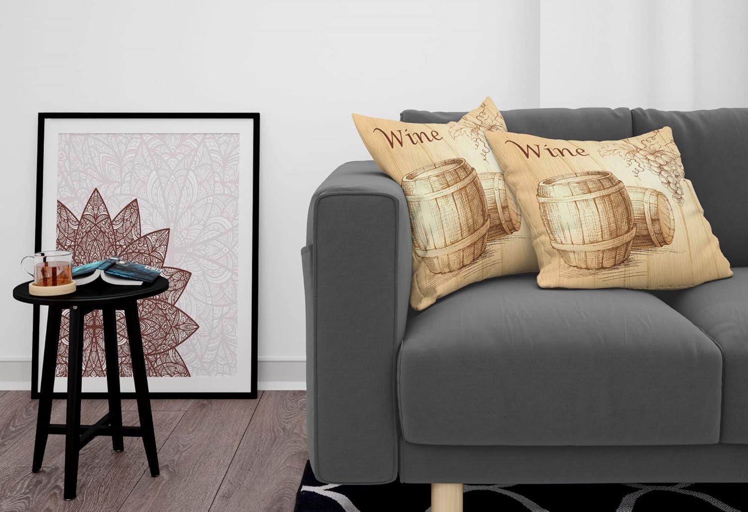 imageAmbesonne Western Decorative Throw Pillow Case Pack of 2 Traditional Rodeo Cowboy Hat and Cowgirl Boots Retro Grunge Background Art Photo Couch Bedroom Living Room Cushion Cover 20 Brown BlackBrown Peach
