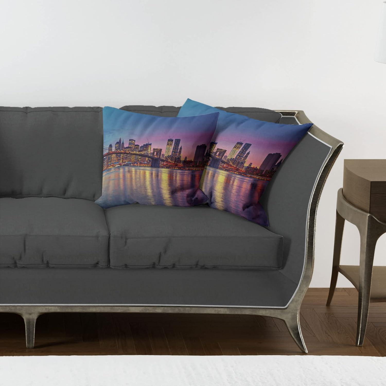 imageAmbesonne Western Decorative Throw Pillow Case Pack of 2 Traditional Rodeo Cowboy Hat and Cowgirl Boots Retro Grunge Background Art Photo Couch Bedroom Living Room Cushion Cover 20 Brown BlackBlue Purple