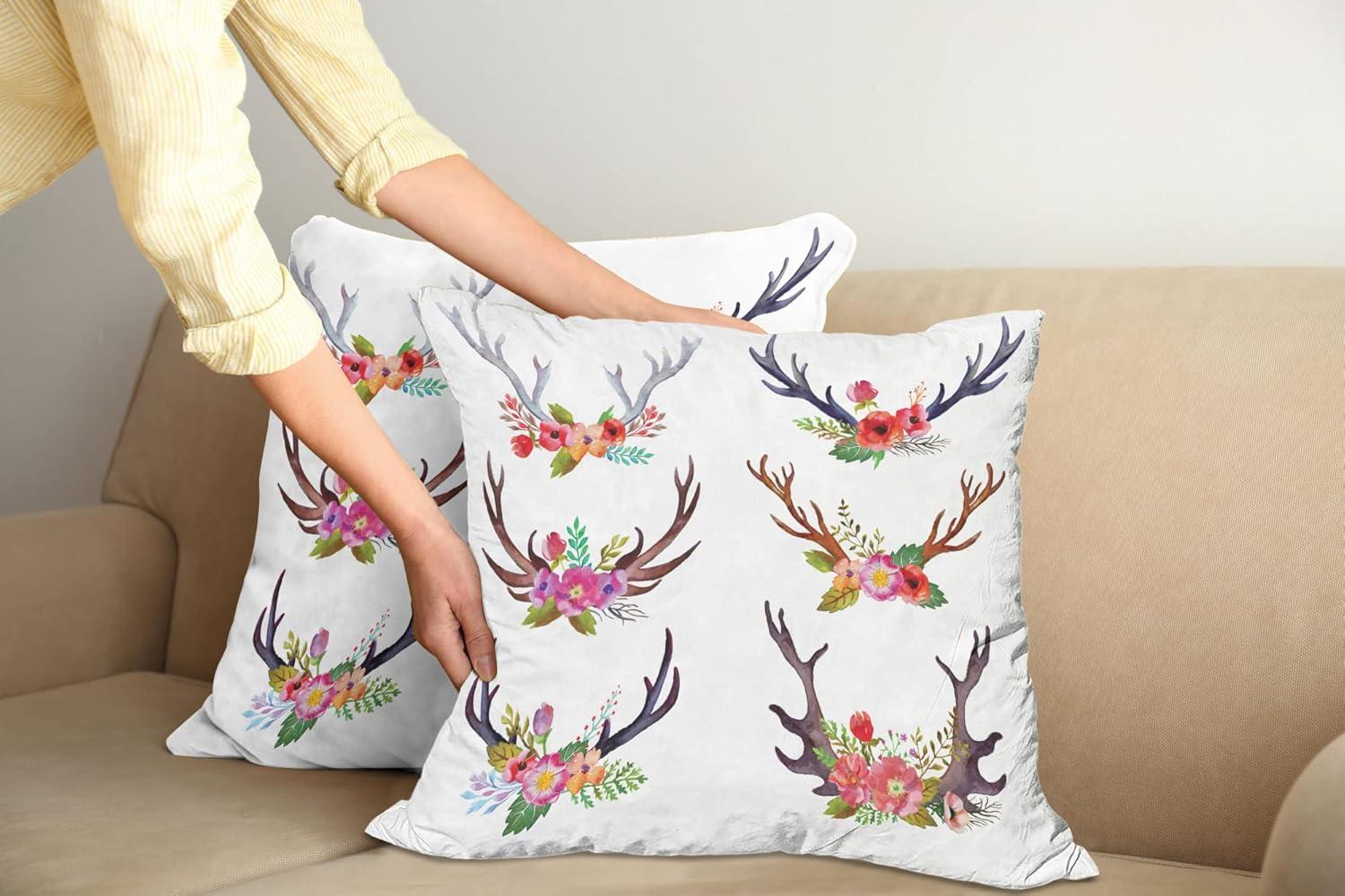 imageAmbesonne Western Decorative Throw Pillow Case Pack of 2 Traditional Rodeo Cowboy Hat and Cowgirl Boots Retro Grunge Background Art Photo Couch Bedroom Living Room Cushion Cover 20 Brown BlackWhite Mauve