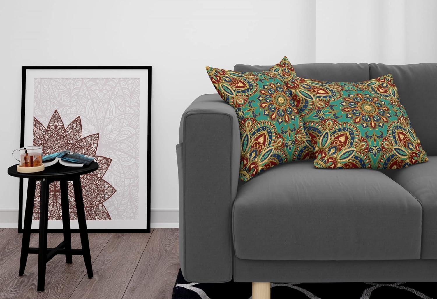 imageAmbesonne Western Decorative Throw Pillow Case Pack of 2 Traditional Rodeo Cowboy Hat and Cowgirl Boots Retro Grunge Background Art Photo Couch Bedroom Living Room Cushion Cover 20 Brown BlackTeal Indigo