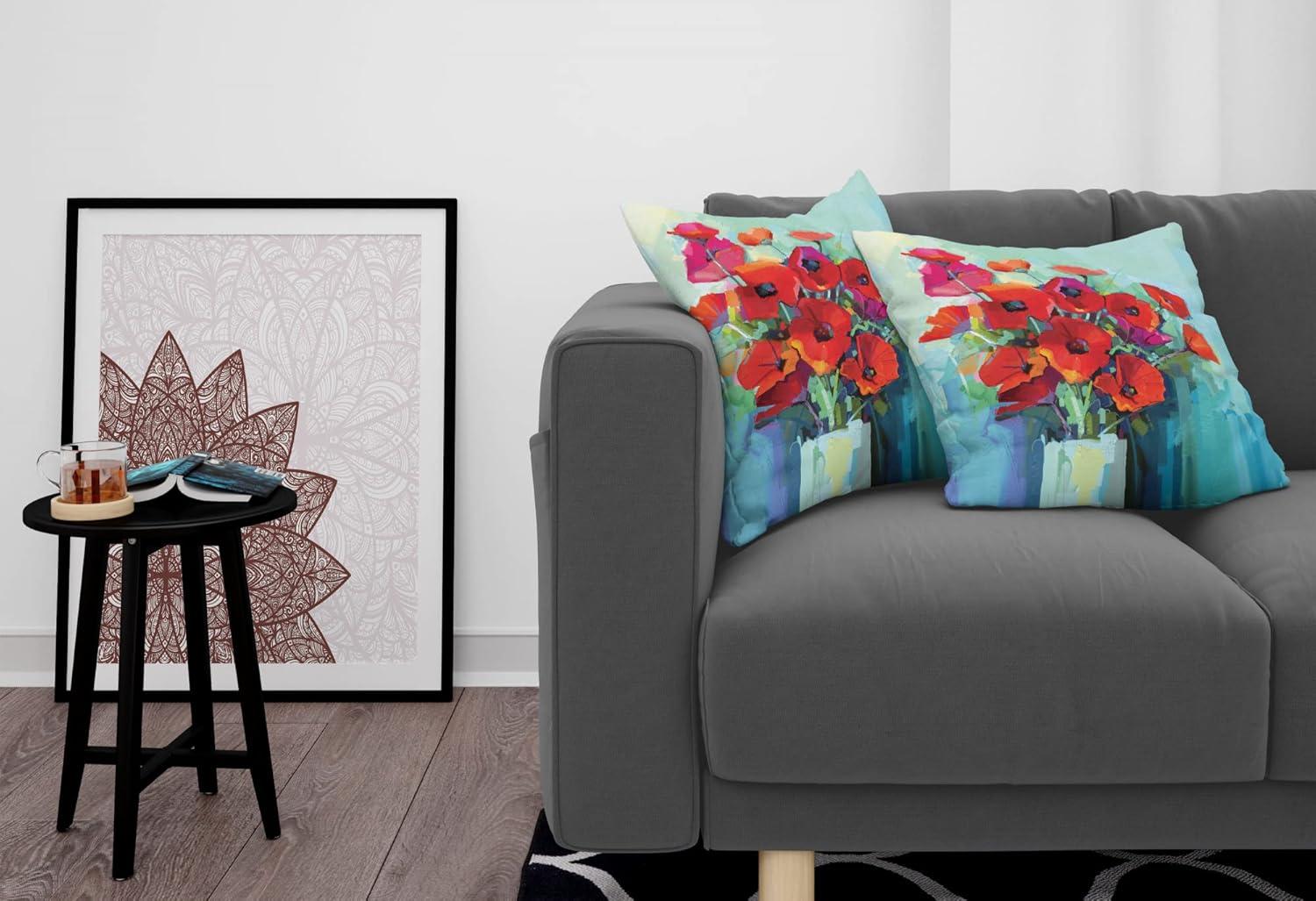 imageAmbesonne Western Decorative Throw Pillow Case Pack of 2 Traditional Rodeo Cowboy Hat and Cowgirl Boots Retro Grunge Background Art Photo Couch Bedroom Living Room Cushion Cover 20 Brown BlackBlue Red
