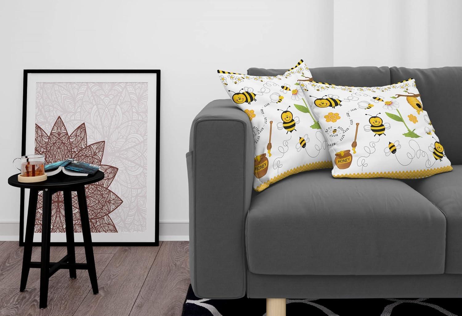 imageAmbesonne Western Decorative Throw Pillow Case Pack of 2 Traditional Rodeo Cowboy Hat and Cowgirl Boots Retro Grunge Background Art Photo Couch Bedroom Living Room Cushion Cover 20 Brown BlackWhite Yellow