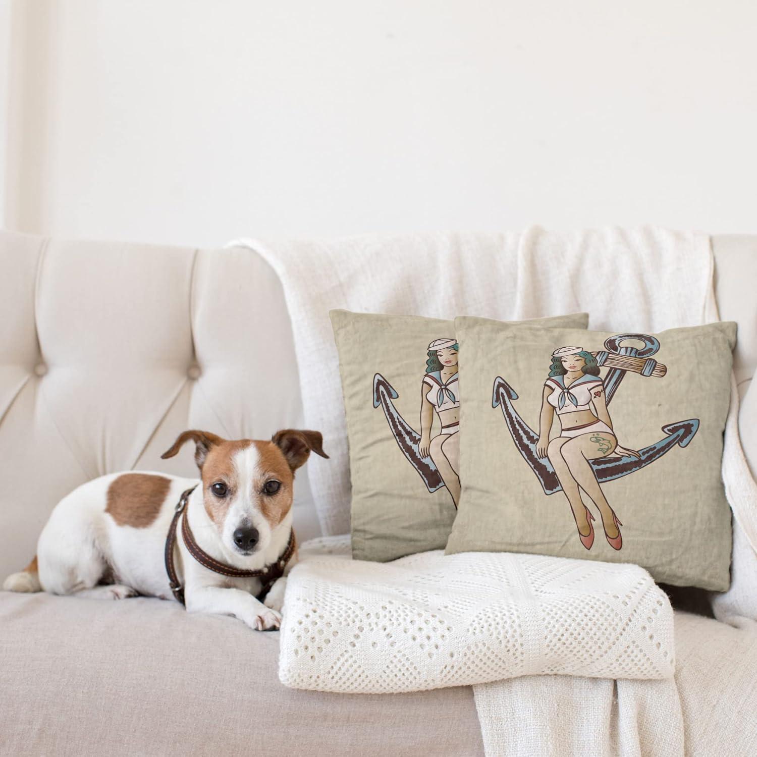 imageAmbesonne Western Decorative Throw Pillow Case Pack of 2 Traditional Rodeo Cowboy Hat and Cowgirl Boots Retro Grunge Background Art Photo Couch Bedroom Living Room Cushion Cover 20 Brown BlackMulticolor