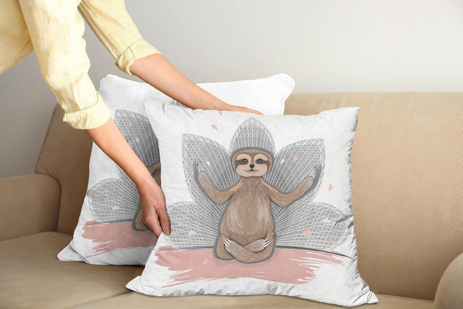 imageAmbesonne Western Decorative Throw Pillow Case Pack of 2 Traditional Rodeo Cowboy Hat and Cowgirl Boots Retro Grunge Background Art Photo Couch Bedroom Living Room Cushion Cover 20 Brown BlackBrown Pink