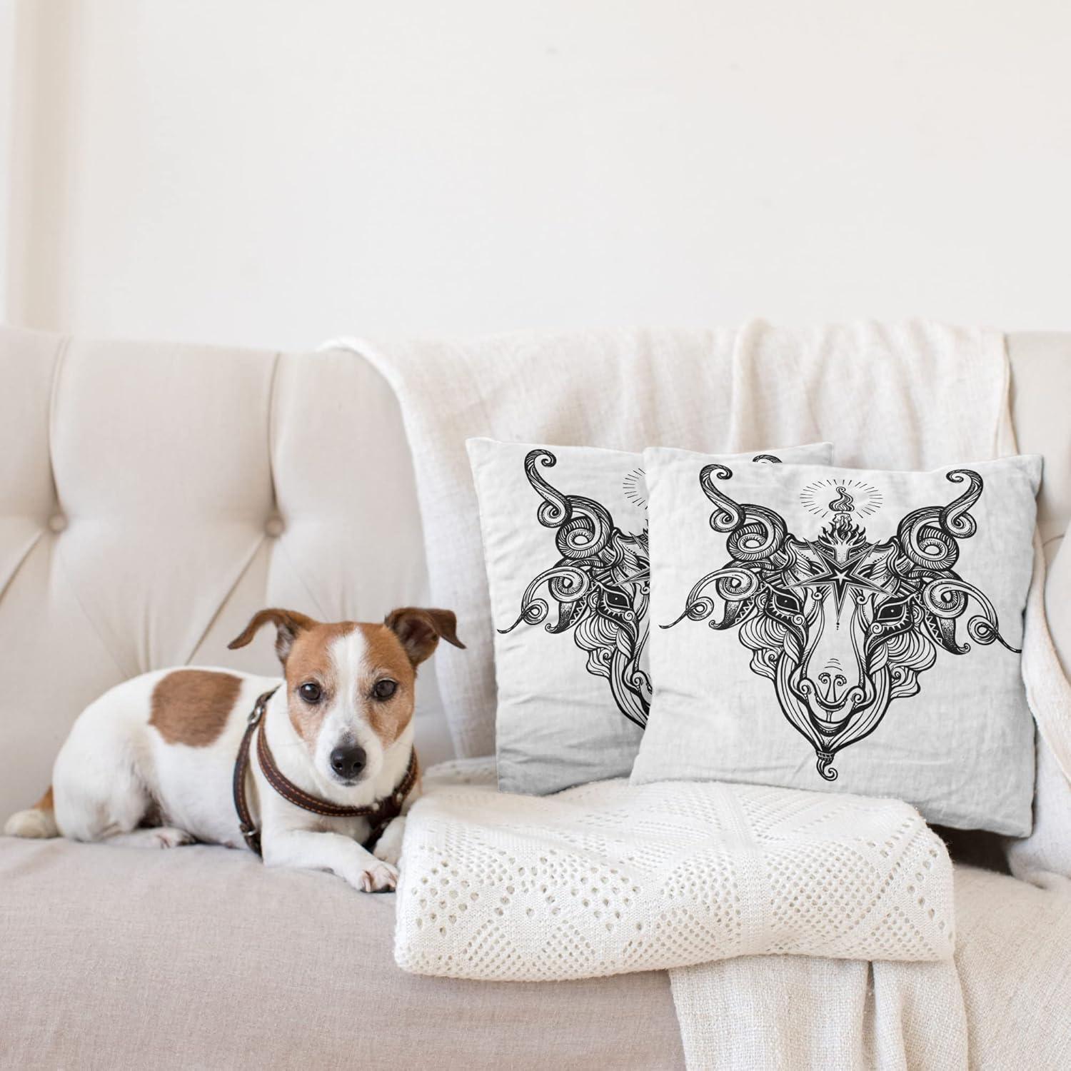 imageAmbesonne Western Decorative Throw Pillow Case Pack of 2 Traditional Rodeo Cowboy Hat and Cowgirl Boots Retro Grunge Background Art Photo Couch Bedroom Living Room Cushion Cover 20 Brown BlackCharcoal Grey