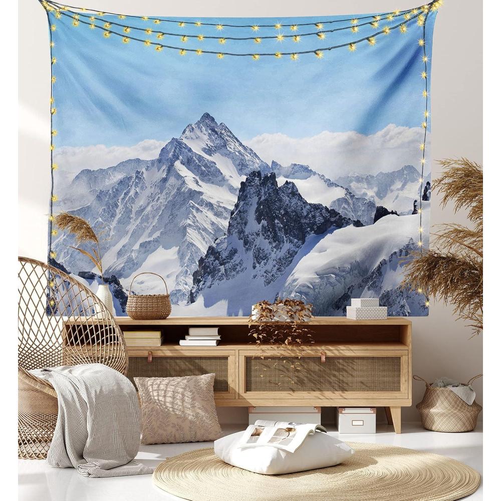 imageAmbesonne Antique Tapestry Old World Map Texture Nostalgic Plan Atlas Trace of Life Wide Wall Hanging for Bedroom Living Room Dorm 60 X 40 Khaki BeigeWhite Blue
