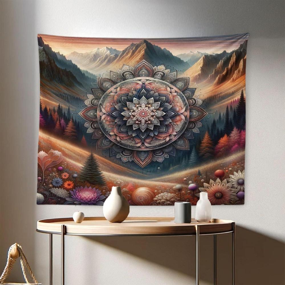imageAmbesonne Antique Tapestry Old World Map Texture Nostalgic Plan Atlas Trace of Life Wide Wall Hanging for Bedroom Living Room Dorm 60 X 40 Khaki BeigePale Vermilion Multicolor