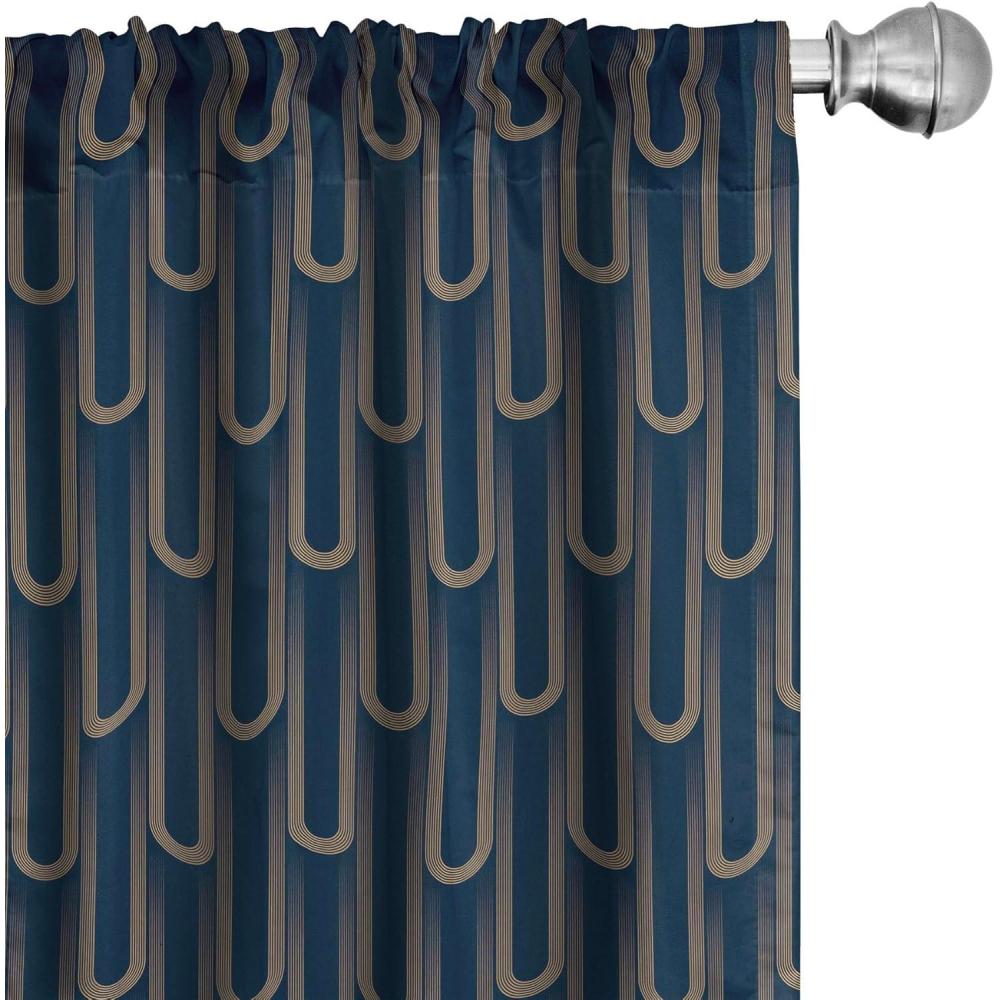 imageAmbesonne Giraffe Curtains Animal Print with African Tree Cartoon Concept Nature Art on Neutral Stripes Window Treatments 2 Panel Set for Living Room Bedroom Pair of 28 x 63 Green Camel TanNight Blue and Camel