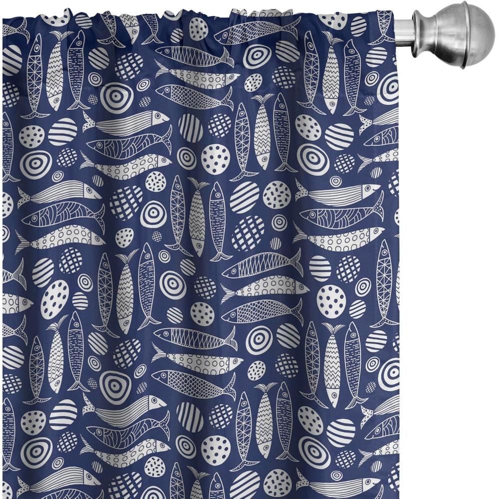 imageAmbesonne Giraffe Curtains Animal Print with African Tree Cartoon Concept Nature Art on Neutral Stripes Window Treatments 2 Panel Set for Living Room Bedroom Pair of 28 x 63 Green Camel TanIndigo and White