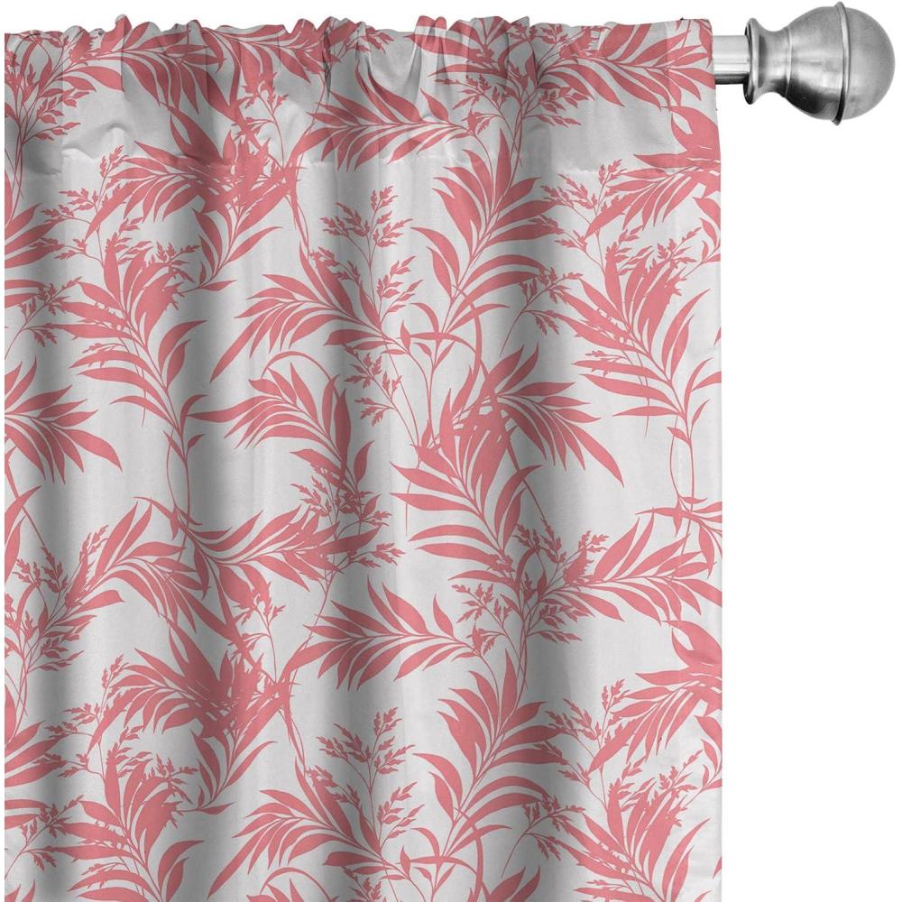 imageAmbesonne Giraffe Curtains Animal Print with African Tree Cartoon Concept Nature Art on Neutral Stripes Window Treatments 2 Panel Set for Living Room Bedroom Pair of 28 x 63 Green Camel TanCoral Off White