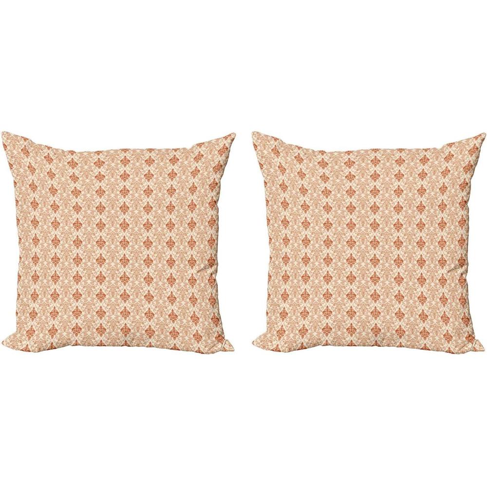 imageAmbesonne Western Decorative Throw Pillow Case Pack of 2 Traditional Rodeo Cowboy Hat and Cowgirl Boots Retro Grunge Background Art Photo Couch Bedroom Living Room Cushion Cover 20 Brown BlackBurnt Orange Cream