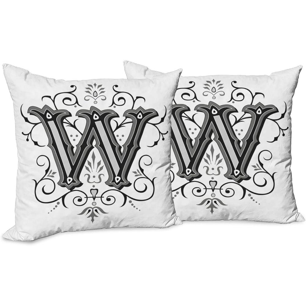 imageAmbesonne Western Decorative Throw Pillow Case Pack of 2 Traditional Rodeo Cowboy Hat and Cowgirl Boots Retro Grunge Background Art Photo Couch Bedroom Living Room Cushion Cover 20 Brown BlackWhite and Black