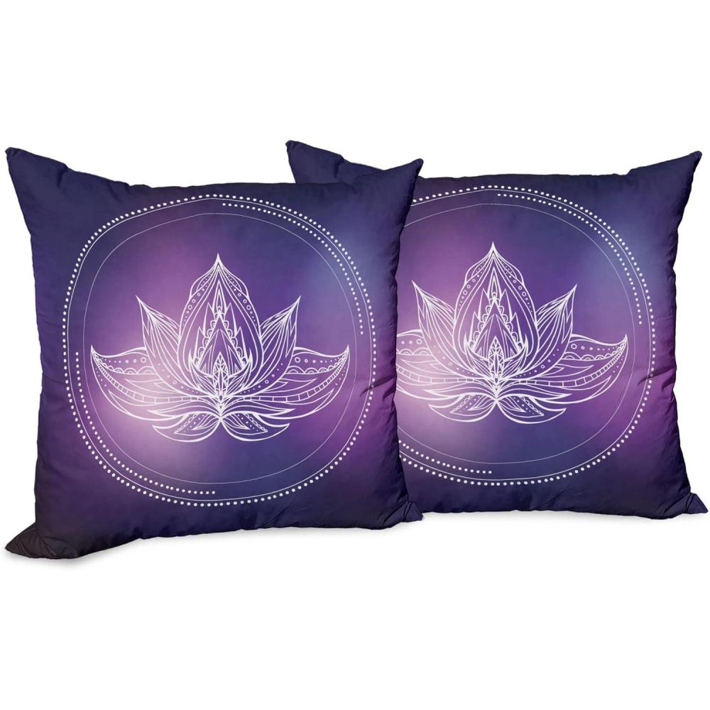 imageAmbesonne Western Decorative Throw Pillow Case Pack of 2 Traditional Rodeo Cowboy Hat and Cowgirl Boots Retro Grunge Background Art Photo Couch Bedroom Living Room Cushion Cover 20 Brown BlackPurple