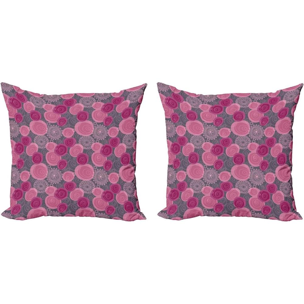 imageAmbesonne Western Decorative Throw Pillow Case Pack of 2 Traditional Rodeo Cowboy Hat and Cowgirl Boots Retro Grunge Background Art Photo Couch Bedroom Living Room Cushion Cover 20 Brown BlackFuchsia Magenta Grey