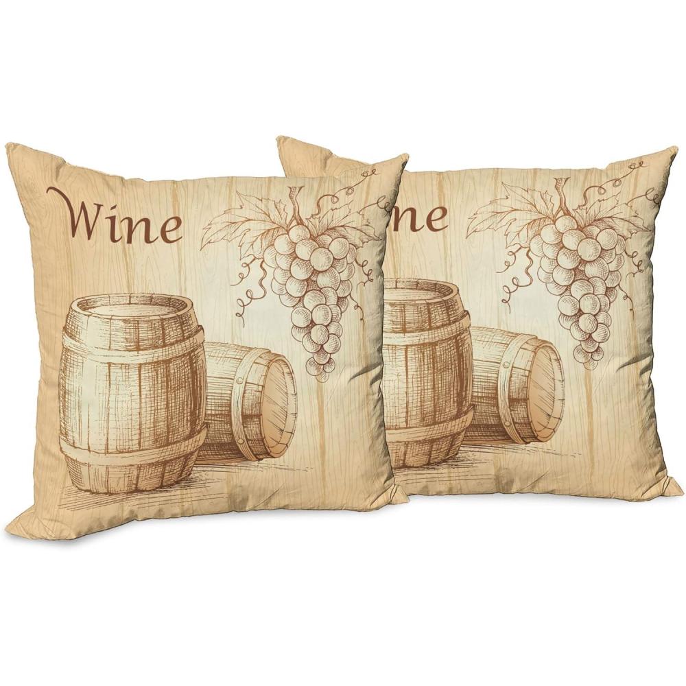 imageAmbesonne Western Decorative Throw Pillow Case Pack of 2 Traditional Rodeo Cowboy Hat and Cowgirl Boots Retro Grunge Background Art Photo Couch Bedroom Living Room Cushion Cover 20 Brown BlackBrown Peach