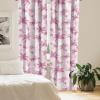 Ambesonne Abstract Modern Art Curtains, Scribble Look Boho Silhouettes Neutral Inspired Forms, Window Treatments 2 Panel Set for Living Room Bedroom, Pair of – 28″ x 84″, Pale Lavender and Off White(Hot Pink Coral and Soft Pink)