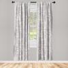Ambesonne Abstract Modern Art Curtains, Scribble Look Boho Silhouettes Neutral Inspired Forms, Window Treatments 2 Panel Set for Living Room Bedroom, Pair of – 28″ x 84″, Pale Lavender and Off White(Pale Lavender and Off White)