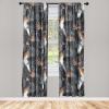 Ambesonne Abstract Modern Art Curtains, Scribble Look Boho Silhouettes Neutral Inspired Forms, Window Treatments 2 Panel Set for Living Room Bedroom, Pair of – 28″ x 84″, Pale Lavender and Off White(Vermilion White and Evergreen)