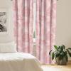 Ambesonne Abstract Modern Art Curtains, Scribble Look Boho Silhouettes Neutral Inspired Forms, Window Treatments 2 Panel Set for Living Room Bedroom, Pair of – 28″ x 84″, Pale Lavender and Off White(Pale Pink and Rose)