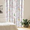 Ambesonne Abstract Modern Art Curtains, Scribble Look Boho Silhouettes Neutral Inspired Forms, Window Treatments 2 Panel Set for Living Room Bedroom, Pair of – 28″ x 84″, Pale Lavender and Off White(Mustard Pale Pink and White)