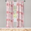 Ambesonne Abstract Modern Art Curtains, Scribble Look Boho Silhouettes Neutral Inspired Forms, Window Treatments 2 Panel Set for Living Room Bedroom, Pair of – 28″ x 84″, Pale Lavender and Off White(Pale Ruby Rose Blush)