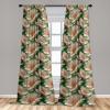 Ambesonne Abstract Modern Art Curtains, Scribble Look Boho Silhouettes Neutral Inspired Forms, Window Treatments 2 Panel Set for Living Room Bedroom, Pair of – 28″ x 84″, Pale Lavender and Off White(Pale Rose and Fern Green)