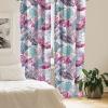 Ambesonne Abstract Modern Art Curtains, Scribble Look Boho Silhouettes Neutral Inspired Forms, Window Treatments 2 Panel Set for Living Room Bedroom, Pair of – 28″ x 84″, Pale Lavender and Off White(Magenta Cadet Blue Plum)