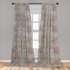 Ambesonne Abstract Modern Art Curtains, Scribble Look Boho Silhouettes Neutral Inspired Forms, Window Treatments 2 Panel Set for Living Room Bedroom, Pair of – 28″ x 84″, Pale Lavender and Off White(Warm Taupe Mauve Taupe)