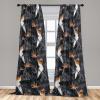 Ambesonne Abstract Modern Art Curtains, Scribble Look Boho Silhouettes Neutral Inspired Forms, Window Treatments 2 Panel Set for Living Room Bedroom, Pair of – 28″ x 84″, Pale Lavender and Off White(Vermilion White and Evergreen)
