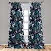 Ambesonne Abstract Modern Art Curtains, Scribble Look Boho Silhouettes Neutral Inspired Forms, Window Treatments 2 Panel Set for Living Room Bedroom, Pair of – 28″ x 84″, Pale Lavender and Off White(Teal Plum and Pale Pink)