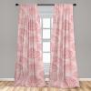 Ambesonne Abstract Modern Art Curtains, Scribble Look Boho Silhouettes Neutral Inspired Forms, Window Treatments 2 Panel Set for Living Room Bedroom, Pair of – 28″ x 84″, Pale Lavender and Off White(Pale Pink and Rose)