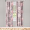 Ambesonne Abstract Modern Art Curtains, Scribble Look Boho Silhouettes Neutral Inspired Forms, Window Treatments 2 Panel Set for Living Room Bedroom, Pair of – 28″ x 84″, Pale Lavender and Off White(Pale Grey and Pastel Pink)