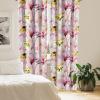 Ambesonne Abstract Modern Art Curtains, Scribble Look Boho Silhouettes Neutral Inspired Forms, Window Treatments 2 Panel Set for Living Room Bedroom, Pair of – 28″ x 84″, Pale Lavender and Off White(Rose and Multicolor)