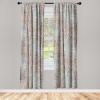 Ambesonne Abstract Modern Art Curtains, Scribble Look Boho Silhouettes Neutral Inspired Forms, Window Treatments 2 Panel Set for Living Room Bedroom, Pair of – 28″ x 84″, Pale Lavender and Off White(Warm Taupe Mauve Taupe)