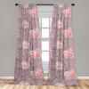 Ambesonne Abstract Modern Art Curtains, Scribble Look Boho Silhouettes Neutral Inspired Forms, Window Treatments 2 Panel Set for Living Room Bedroom, Pair of – 28″ x 84″, Pale Lavender and Off White(Pale Grey and Pastel Pink)