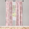 Ambesonne Abstract Modern Art Curtains, Scribble Look Boho Silhouettes Neutral Inspired Forms, Window Treatments 2 Panel Set for Living Room Bedroom, Pair of – 28″ x 84″, Pale Lavender and Off White(Pale Pink and Rose)