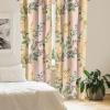 Ambesonne Abstract Modern Art Curtains, Scribble Look Boho Silhouettes Neutral Inspired Forms, Window Treatments 2 Panel Set for Living Room Bedroom, Pair of – 28″ x 84″, Pale Lavender and Off White(Peach Pale Pink)