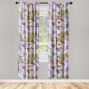 Ambesonne Abstract Modern Art Curtains, Scribble Look Boho Silhouettes Neutral Inspired Forms, Window Treatments 2 Panel Set for Living Room Bedroom, Pair of – 28″ x 84″, Pale Lavender and Off White(Lavender Pale Sepia and Green)
