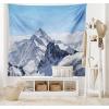 Ambesonne Antique Tapestry, Old World Map Texture Nostalgic Plan Atlas Trace of Life, Wide Wall Hanging for Bedroom Living Room Dorm, 60″ X 40″, Khaki Beige(White Blue)