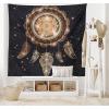 Ambesonne Antique Tapestry, Old World Map Texture Nostalgic Plan Atlas Trace of Life, Wide Wall Hanging for Bedroom Living Room Dorm, 60″ X 40″, Khaki Beige(Dark Grey)