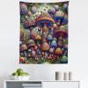 Ambesonne Antique Tapestry, Old World Map Texture Nostalgic Plan Atlas Trace of Life, Wide Wall Hanging for Bedroom Living Room Dorm, 60″ X 40″, Khaki Beige(Multicolor Green)