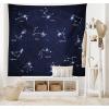 Ambesonne Antique Tapestry, Old World Map Texture Nostalgic Plan Atlas Trace of Life, Wide Wall Hanging for Bedroom Living Room Dorm, 60″ X 40″, Khaki Beige(Dark Blue White)